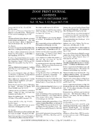 F:\ZOOS'p~1\2004\JANUAR~1\ZPJ 2003 Index.Pmd