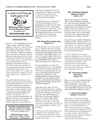 Ide to I-70 Through Southeastern Utah – Discovermoab.Com - 6/22/07 Page 1