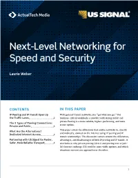 Read Next-Level Networking for Speed and Security