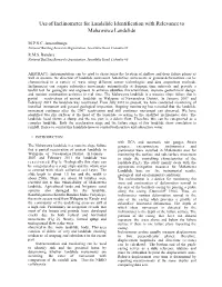 Use of Inclinometer for Landslide Identification with Relevance to Mahawewa Landslide