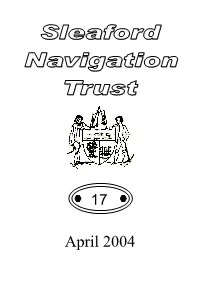 April 2004 the Sleaford Navigation Trust …