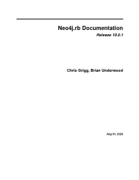 Neo4j.Rb Documentation Release 10.0.1