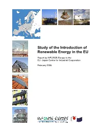 Study of the Introduction of Renewable Energy in the EU