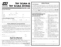Try Scuba & Try Scuba Diving