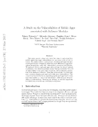 A Study on the Vulnerabilities of Mobile Apps Associated with Software Modules