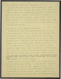 Enlisted May 26, 1917, 1St Training' Camp, Fort Myer, Va.. Com 1918. 3Rd F. A., France, Until June 10, 1919. U. S. A. , June 1