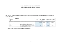 PDO Indicator: Number of Students Enrolled in Grades 8–12 in the Expanded Secondary Schools with Additional Classrooms and Facilities