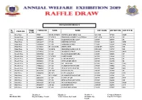Raffle Draw Results