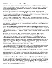 Transit Project Delivery CBT Transcript