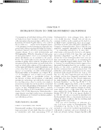 Introduction to the Monument Groupings