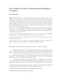 Knee-Fiddles in Poland: Multidimensional Bridging of Paradigms
