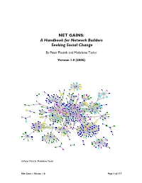 NET GAINS: a Handbook for Network Builders Seeking Social Change