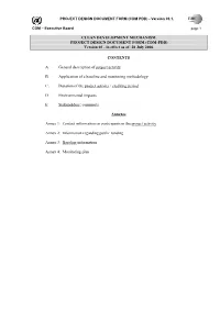PROJECT DESIGN DOCUMENT FORM (CDM PDD) - Version 03.1