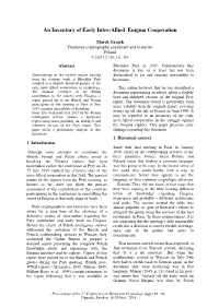An Inventory of Early Inter-Allied Enigma Cooperation