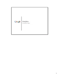 Analytics Scheduling Reports