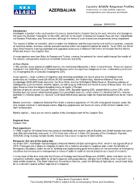 AZERBAIJAN Arrangements and Resources Worldwide
