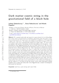 Dark Matter Cosmic String in the Gravitational Field of a Black Hole
