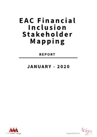 EAC Financial Inclusion Stakeholder Mapping