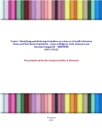 Presentation of the Four Target Localities in Romania