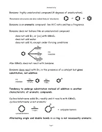 Aromaticity and Aromatic Compounds