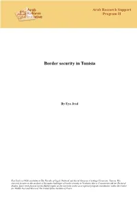 Border Security in Tunisia ! ! ! ! ! by Eya Jrad ! ! ! ! ! ! ! ! ! ! ! ! ! !