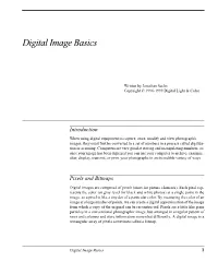 Digital Image Basics