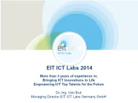 EIT ICT Labs 2014