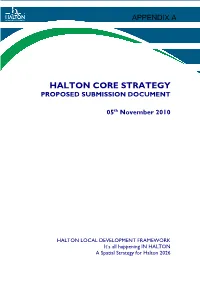 Halton Core Strategy Proposed Submission Document