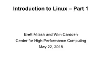 Introduction to Linux – Part 1