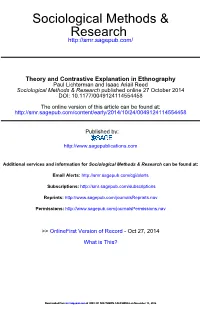 Research Sociological Methods &