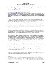 Soup Recipes Using Health One Meal Replacement
