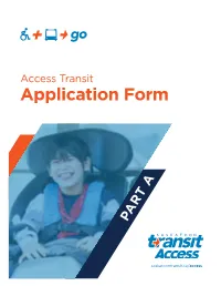 Access Transit Application Form