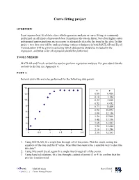 Curve Fitting Project