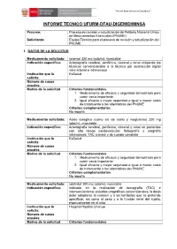 Informe Tecnico Ufurm-Dfau-Digemid/Minsa