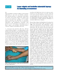 Lupus Vulgaris and Borderline Tuberculoid Leprosy: an Interesting Co-Occurrence