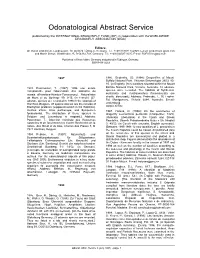 Odonatological Abstract Service