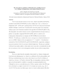 The Atmospheric Oxidation of Ethyl Formate and Ethyl Acetate Over a Range of Temperatures and Oxygen Partial Pressures John J