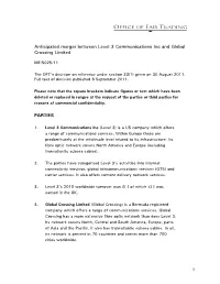 The OFT's Decision on Reference Under Section 33(1)