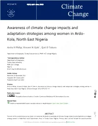 Climate Change Climate Change