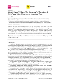 Exercices De Style” As a Visual Language Learning Tool †