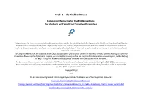Grade 5 – the Birchbark House Companion Resources for the ELA Guidebooks for Students with Significant Cognitive Disabilities