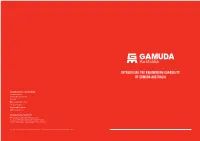 Introducing the Engineering Capability of Gamuda Australia