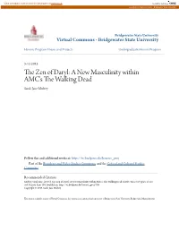 The Zen of Daryl: a New Masculinity Within AMC's the Walking Dead