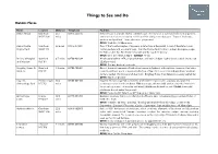Things to See and Do