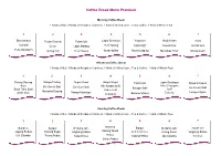 Coffee Break Menu Premium