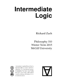 Intermediate Logic