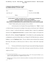 Supp Deutch Declaration