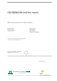 CECOEDECON End Line Report
