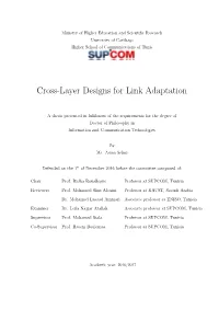 Cross-Layer Designs for Link Adaptation