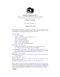 Magic Lantern V2.3 – User's Guide